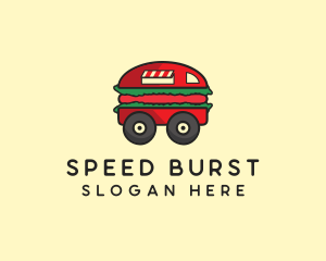 Burger Sandwich Food Truck logo design