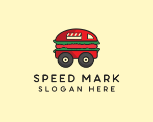 Burger Sandwich Food Truck logo design