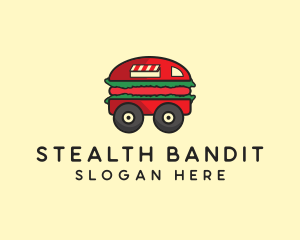 Burger Sandwich Food Truck logo design