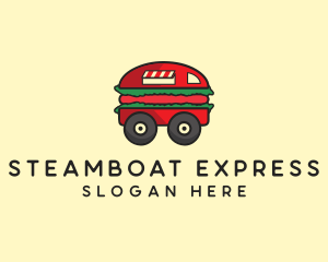 Burger Sandwich Food Truck logo design