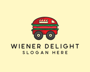 Burger Sandwich Food Truck logo design