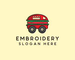 Burger Sandwich Food Truck logo design