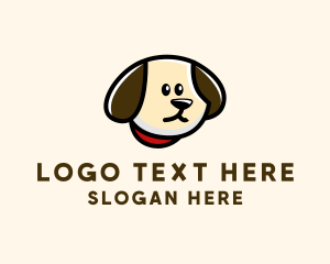 Dog Sitter - Dog Head Collar logo design