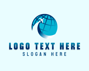 Logistics - Globe Airline Plane logo design