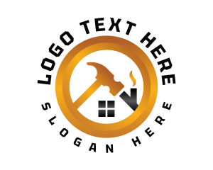 Village - Premium Hammer Construction logo design