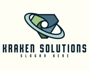 Digital Security Shield logo design