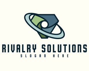 Digital Security Shield logo design