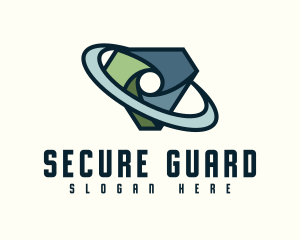 Digital Security Shield logo design
