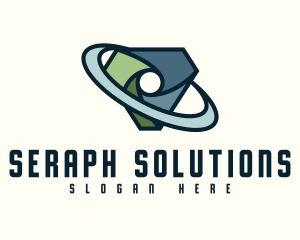 Digital Security Shield logo design