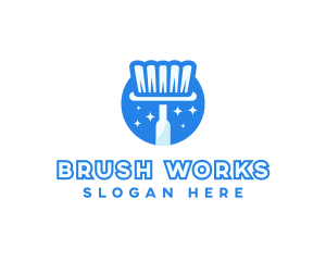 Brush - Cleaning Brush Housekeeper logo design