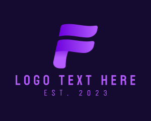 Tech - Modern Gradient Letter F logo design
