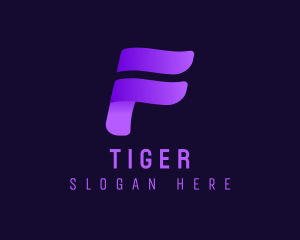 Modern Gradient Letter F Logo