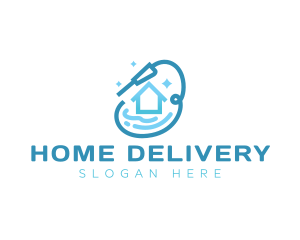 Water Pressure House Cleaning logo design