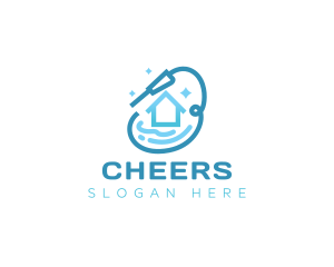 Gradients - Water Pressure House Cleaning logo design