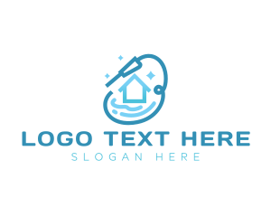 Cleaning Service - Water Pressure House Cleaning logo design