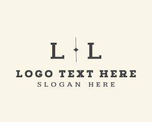 Monogram - Modern Elegant Diamond Line logo design