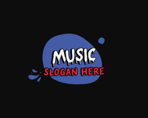 Hiphop - Freestyle Paint Wordmark logo design