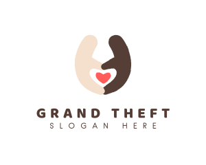 Welfare - Hand Heart Sign logo design