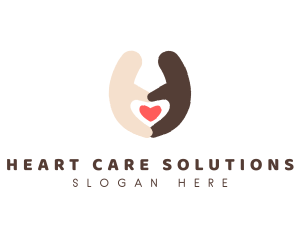 Hand Heart Sign logo design