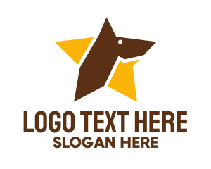 Doggo - Star Pet Dog logo design