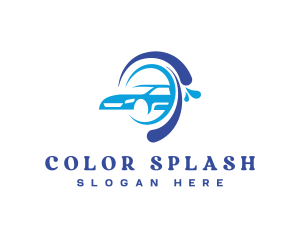 Splash Cleaning Car logo design