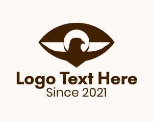 Bird Sanctuary - Brown Eagle Eye logo design