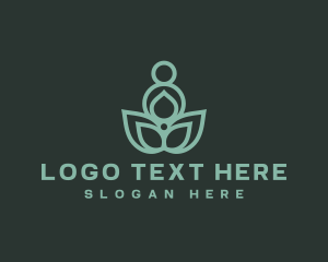 Meditation - Healing Plant Meditation logo design