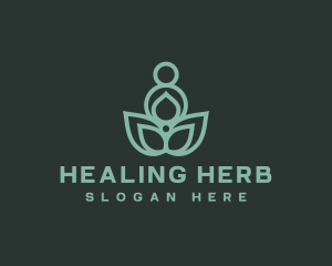 Healing Plant Meditation logo design