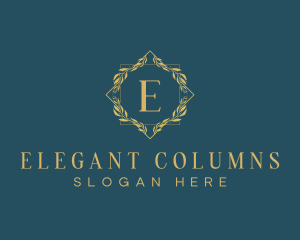 Elegant Luxury Wreath logo design