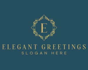 Elegant Luxury Wreath logo design