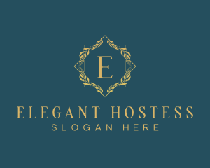 Elegant Luxury Wreath logo design