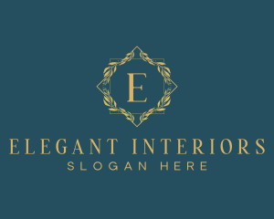 Elegant Luxury Wreath logo design