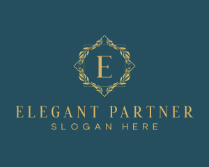 Elegant Luxury Wreath logo design