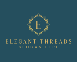 Elegant Luxury Wreath logo design