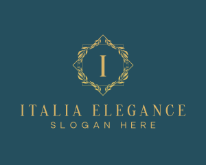 Elegant Luxury Wreath logo design