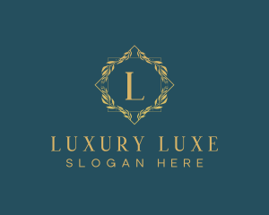 Elegant Luxury Wreath logo design