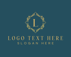 Hotel - Elegant Luxury Wreath logo design