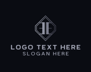 Emblem - Construction Builder Monogram Letter EE logo design