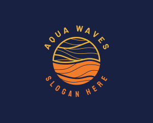 Waves - Elegant Sunrise Waves logo design