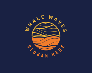 Elegant Sunrise Waves logo design