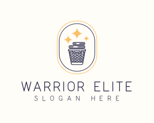 Sparkling - Sparkly Clean Laundry Business logo design
