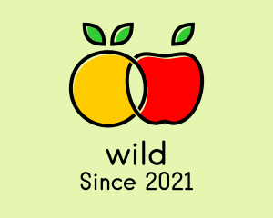 Marketplace - Orange Apple Fruit logo design