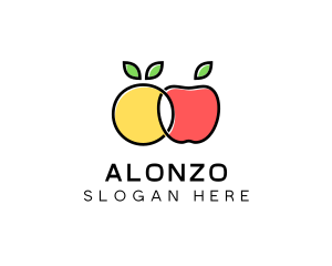 Citrus Apple Fruit  logo design