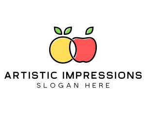 Citrus Apple Fruit  logo design