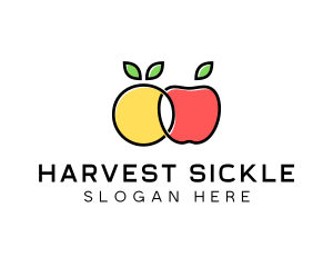 Citrus Apple Fruit  logo design