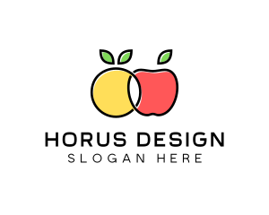 Citrus Apple Fruit  logo design