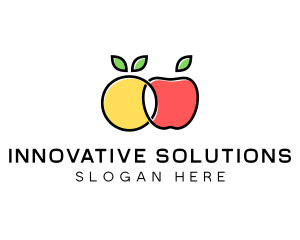 Citrus Apple Fruit  logo design