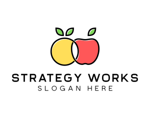 Citrus Apple Fruit  logo design