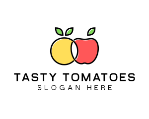 Citrus Apple Fruit  logo design