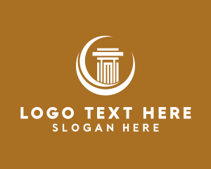 Prosecutor - Crescent Column Legal Advisory logo design